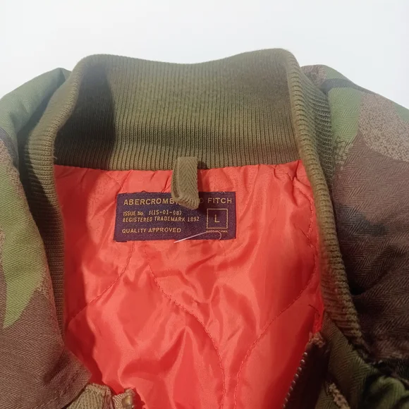 A&F Camouflage Military Jacket NWOT - Picture 2 of 5